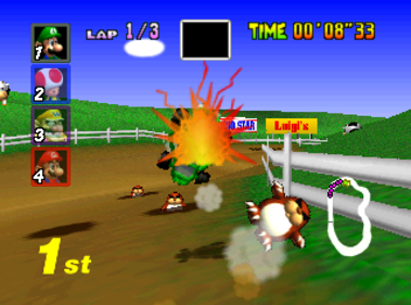 Mario Kart 64 - Screenshot - Gameplay Image