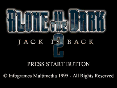 Alone in the Dark: One-Eyed Jack's Revenge - Screenshot - Game Title