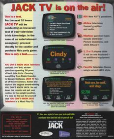 You Don't Know Jack: Television - Box - Back