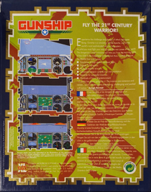 Gunship: The Helicopter Simulation - Box - Back