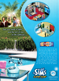 The Sims: Superstar - Advertisement Flyer - Front