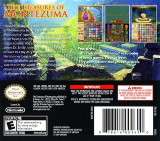 The Treasures of Montezuma - Box - Back Image