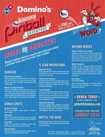 Domino’s Spectacular Pinball Adventure
