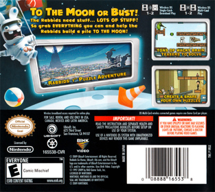 Rabbids Go Home - Box - Back Image