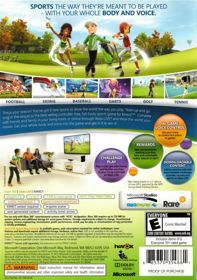 Kinect Sports: Season Two - Box - Back