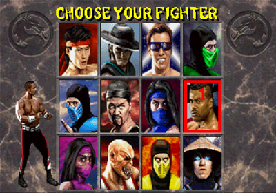 Mortal Kombat II - Screenshot - Game Select