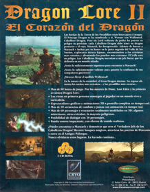 Dragon Lore II: The Heart of the Dragon Man - Box - Back