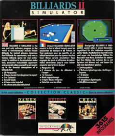 Billiards II Simulator - Box - Back