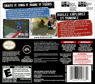 Skate It - Box - Back Image
