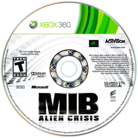 MIB: Alien Crisis - Disc Image