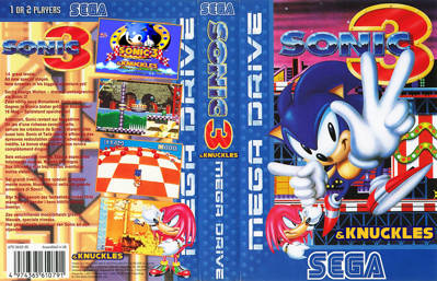 Sonic & Knuckles / Sonic the Hedgehog 3 - Fanart - Box - Front