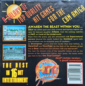 Altered Beast - Box - Back Image