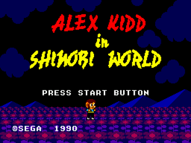 Alex Kidd in Shinobi World - Screenshot - Game Title Image