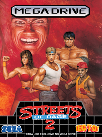Streets of Rage 2 - Fanart - Box - Front