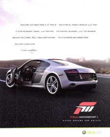 Forza Motorsport 3 - Advertisement Flyer - Front