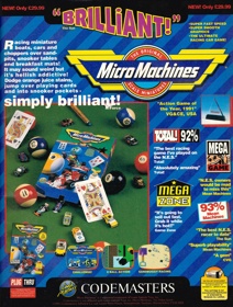 Micro Machines - Advertisement Flyer - Front