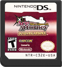 Ace Attorney Investigations: Miles Edgeworth - Cart - Front