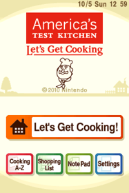 America's Test Kitchen: Let's Get Cooking - Screenshot - Game Title Image