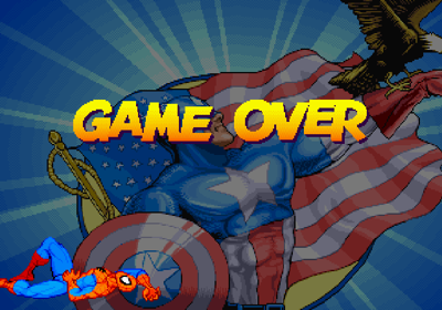 Marvel Super Heroes - Screenshot - Game Over