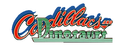 Cadillacs and Dinosaurs - Clear Logo