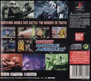 Gundam Battle Assault - Box - Back Image