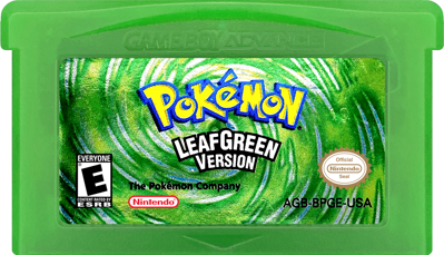 Pokémon LeafGreen Version - Cart - Front Image