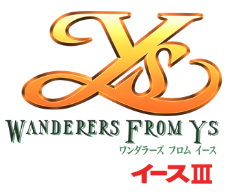 Ys III: Wanderers from Ys - Clear Logo