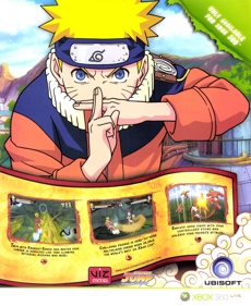 Naruto: Rise of a Ninja - Advertisement Flyer - Front