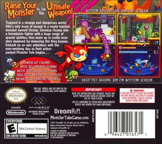 Monster Tale - Box - Back Image