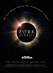 Zork Nemesis: The Forbidden Lands - Advertisement Flyer - Front