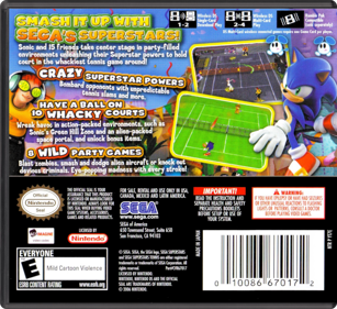 Sega Superstars Tennis - Box - Back - Reconstructed