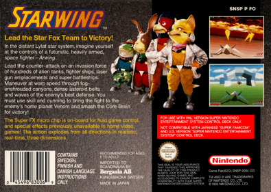 Star Fox - Box - Back Image