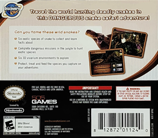 Discovery Kids: Snake Safari - Box - Back