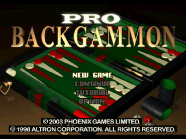 Pro Backgammon - Screenshot - Game Title