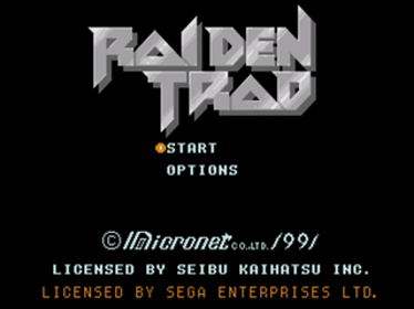 Raiden Trad - Screenshot - Game Title