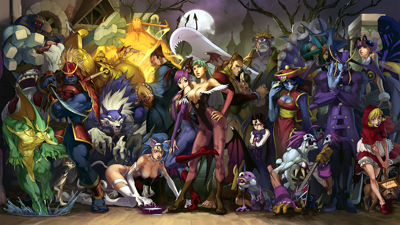 Vampire Savior: The Lord of Vampire - Fanart - Background