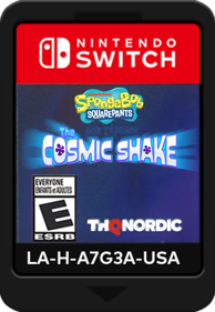 SpongeBob SquarePants: The Cosmic Shake - Cart - Front