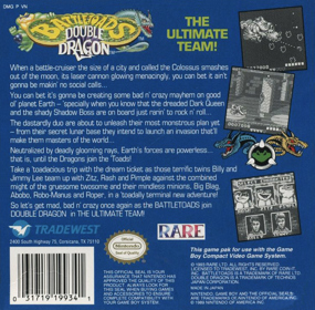 Battletoads / Double Dragon - Box - Back