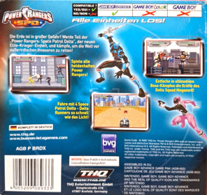 Power Rangers: S.P.D. - Box - Back