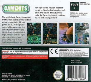 Game Hits! 4 Games in 1 - Box - Back