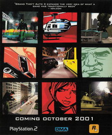 Grand Theft Auto III - Advertisement Flyer - Front
