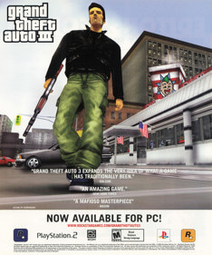 Grand Theft Auto III - Advertisement Flyer - Front