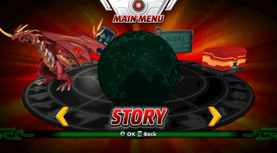 Bakugan: Defenders of the Core - Screenshot - Game Select