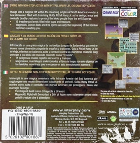 Pitfall: Beyond the Jungle - Box - Back