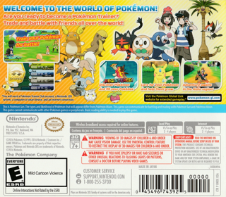 Pokémon Sun - Box - Back Image