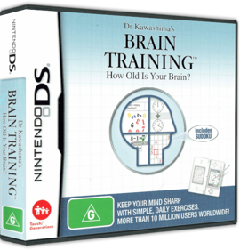 Brain Age: Train Your Brain in Minutes a Day! - Box - 3D
