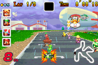 Mario Kart: Super Circuit - Screenshot - Gameplay