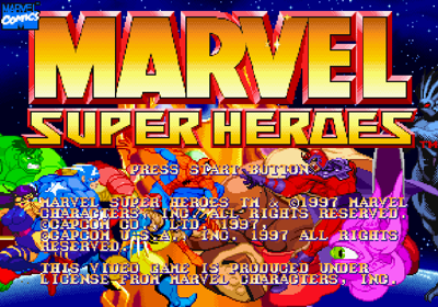 Marvel Super Heroes - Screenshot - Game Title Image