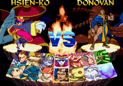 Night Warriors: Darkstalkers' Revenge - Screenshot - Game Select