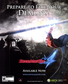 Devil May Cry 4 - Advertisement Flyer - Front